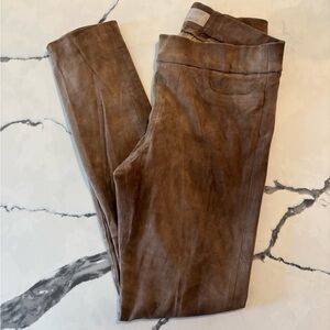 Classic Brown Women's Suede Trousers